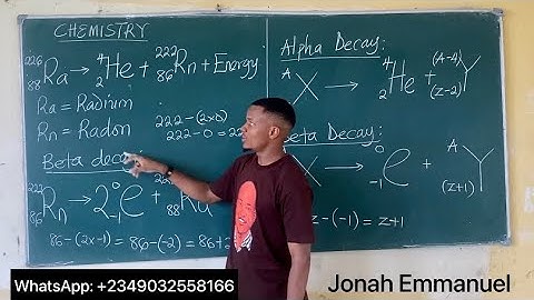 Radioactivity (JAMB CHEMISTRY) | Types of Radiation | Alpha & Beta Decay | Nuclear Fission & Fusion