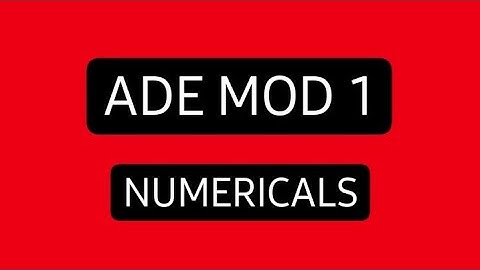 18CS33 Mod 1 NUMERICALS