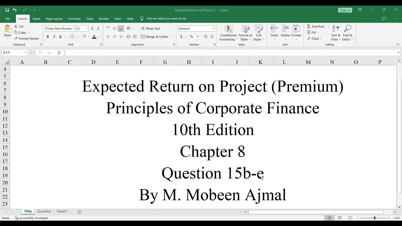 Premium and Expected Return "Principles of Corporate Finance" 10