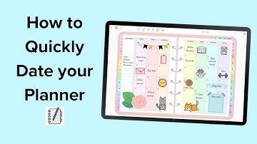 How to quickly date your planner | Penly app tutorial