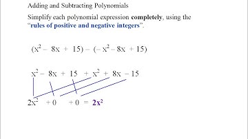 Adding and Subtracting Polynomials #3