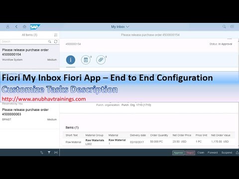 My Inbox Fiori App | Workflow items in Fiori | BADI Implementation My Inbox | Fiori Approval