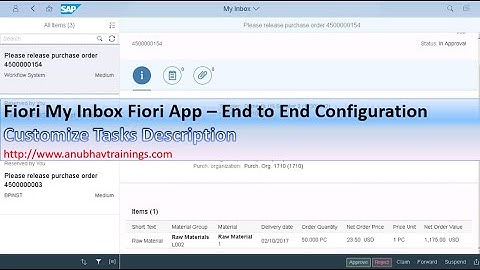 My Inbox Fiori App | Workflow items in Fiori | BADI Implementation My Inbox | Fiori Approval