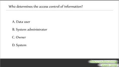 CISSP - access control
