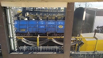 In power plant Unloading coal with the help of wagon tipller #trending #coal #ntpc #bhel #news #new 