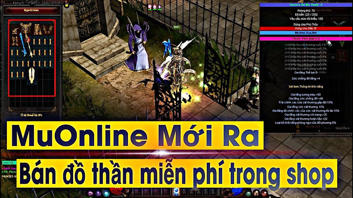 Hướng dẫn tạo đồ thần giá rẽ trong shop mu