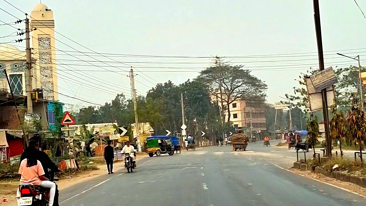 মাগুরা ঢাকা রোড থেকে বেলনগর হয়ে রামনগর: হাইওয়ের।​#Magura #HighwayDrive #MotorcycleRide