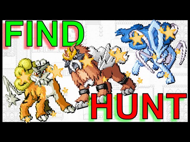 Shiny 6IV Raikou, Entei, and Suicune Legendary Beasts Pokemon