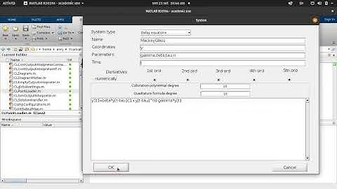 Partial analysis of the Mackey-Glass DDE with MatCont