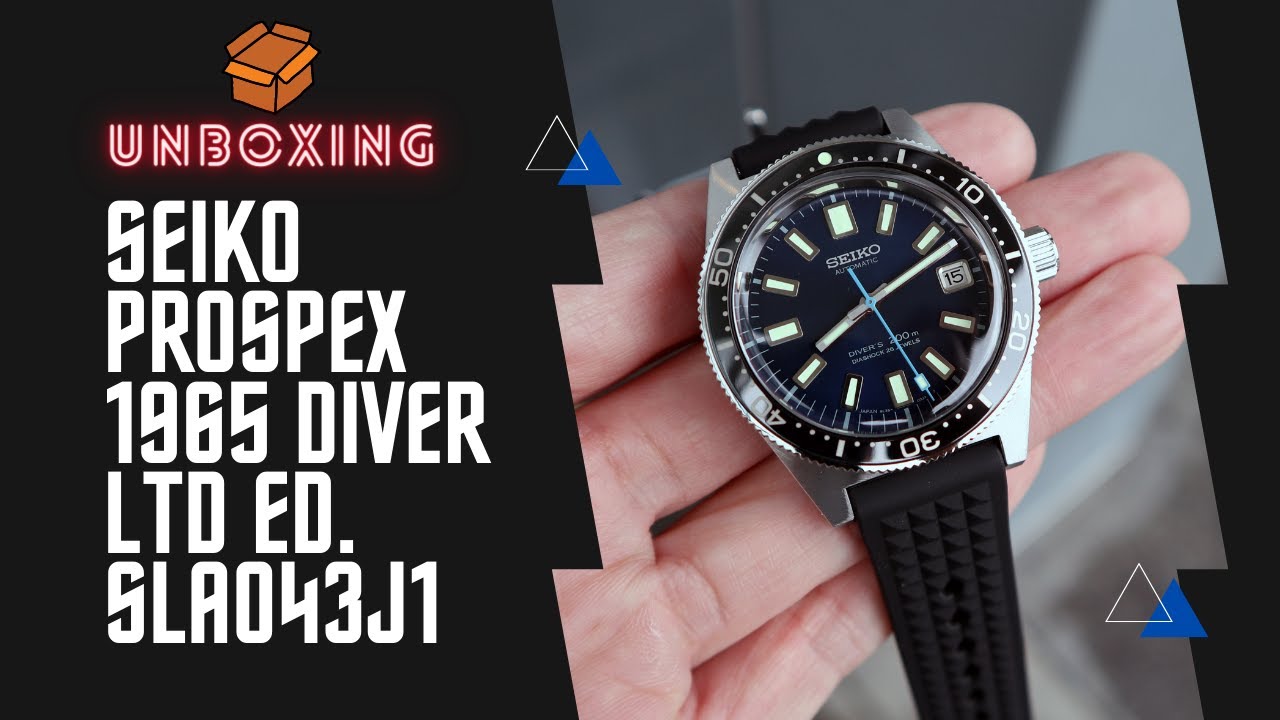 Unboxing 2020 Seiko Prospex 1965 Dive 55th Anniversary Limited Edition  SLA043J1 - YouTube