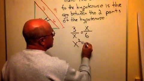 Geometric Means in Right Triangles (the altitude)
