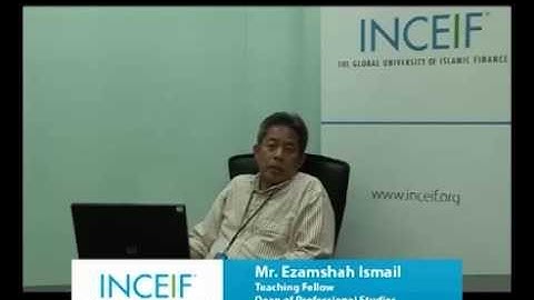 Course intro TK5013 Islamic Insurance by Mr  Ezamshah Ismail, INCEIF