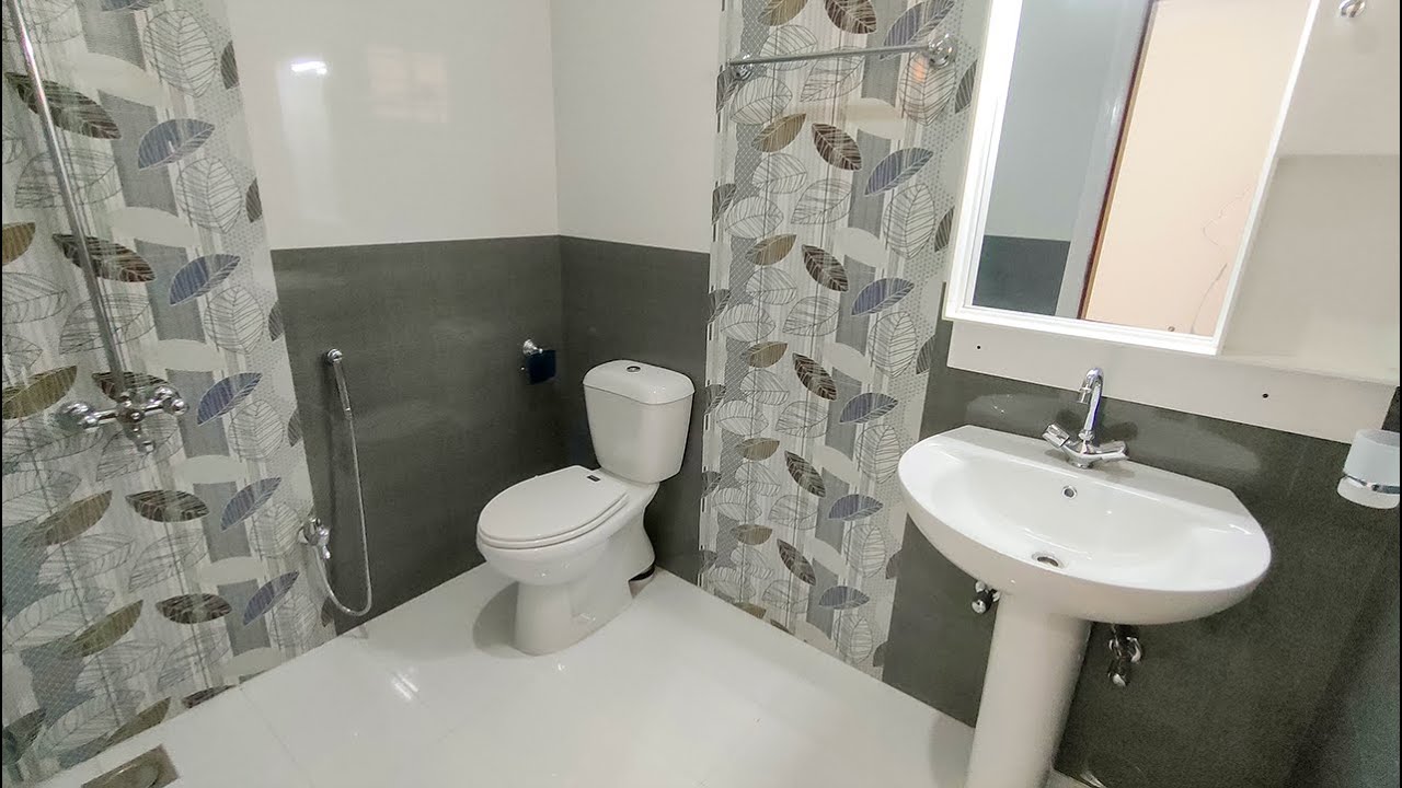 Small Washroom Design 7 5 X 4 5 feet Tiles Design YouTube