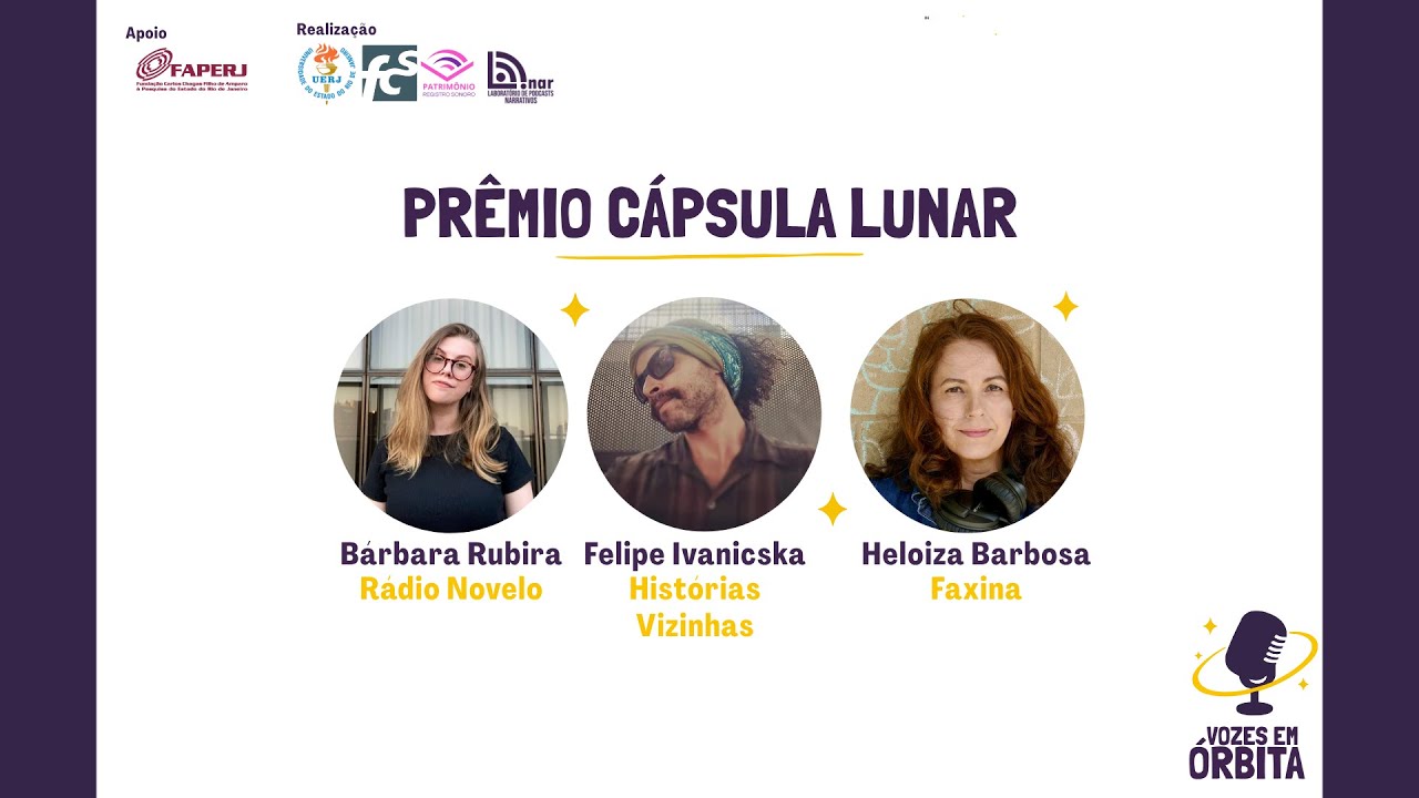 Prêmio Cápsula Lunar reconhece seis TCCs dedicados aos podcasts narrativos