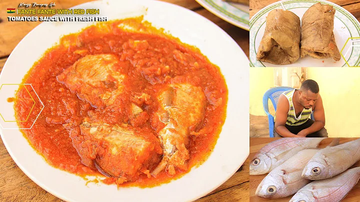 How To Prepare Authentic Fante Fante With Red Fish / Tomatoes Sauce With Fresh Fish & Kenkey