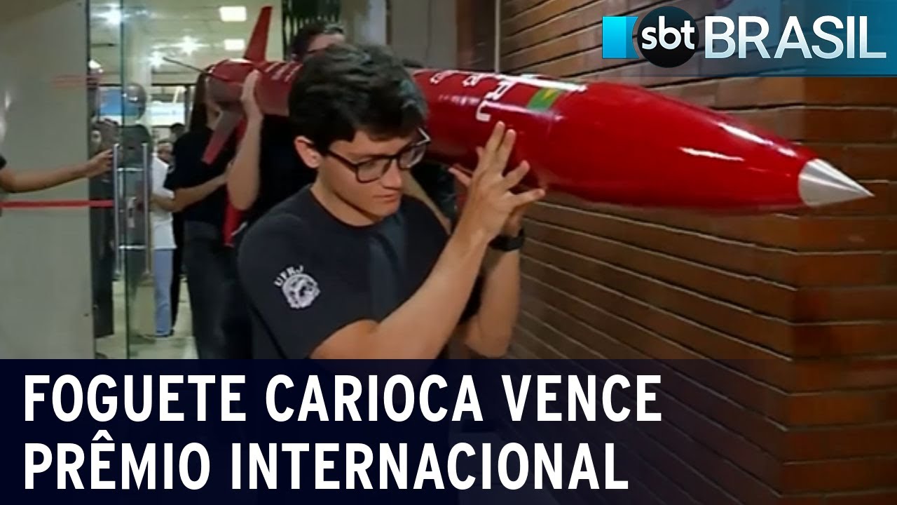 Estudantes da UFRJ vencem prêmio de engenharia espacial internacional | SBT Brasil (02/09/23)