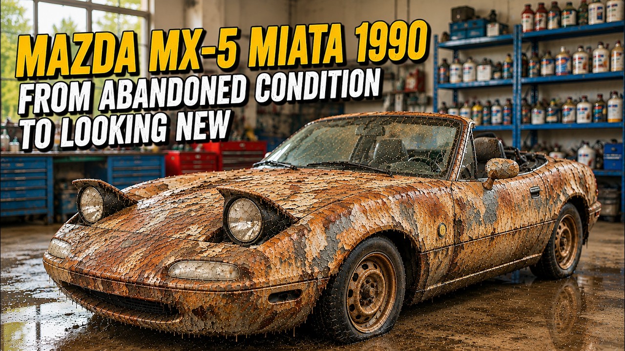 ASMR Full Restoration of a 1990 Mazda MX-5 Miata | Satisfying
