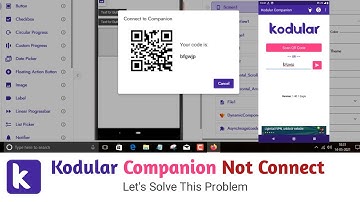 How to solve kodular companion not connecting problem in kodular
