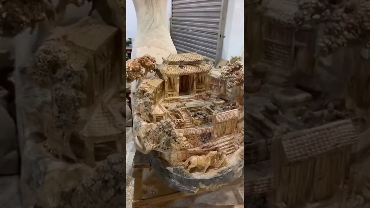 Appreciation of wood carving art in classical village dwellings