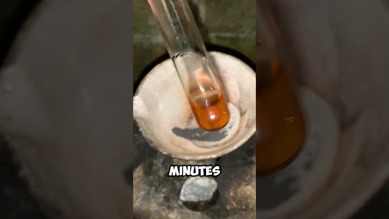 Boiling Acetic acid + Iron filings ♨️🧪 