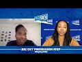Big Sky WBB Preseason MVP Khiarica Rasheed of NAU chats with Mariluz Cook