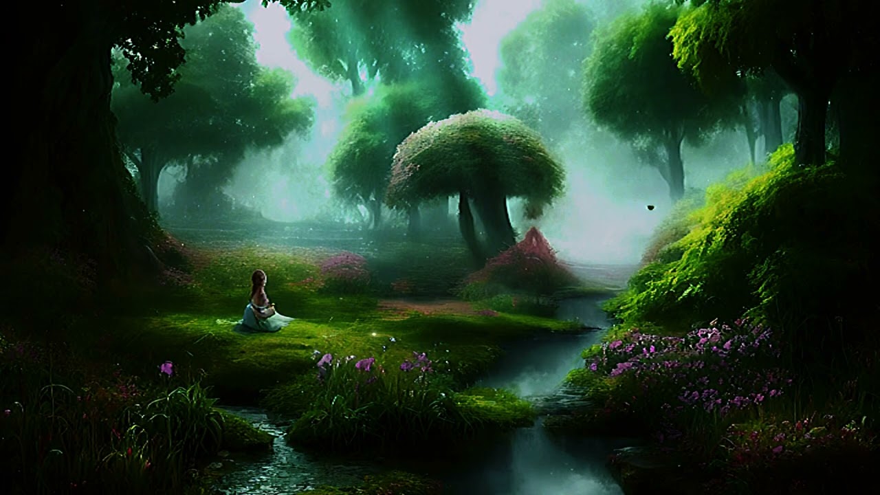 🌸 Relaxing AI Meditation Visuals – Zen Nature 🌿 for Calm, Sleep & Magic ✨