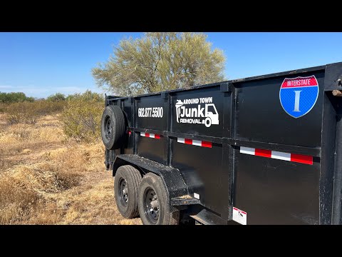 Video still: Desert Clean Up From Illegal Dumping and Rattlesnake