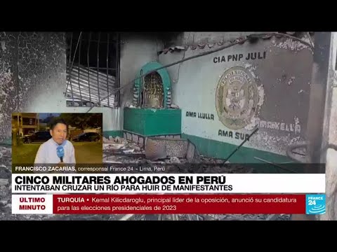 Informe desde Lima: cinco militares se ahogaron en Puno al intentar huir de manifestantes