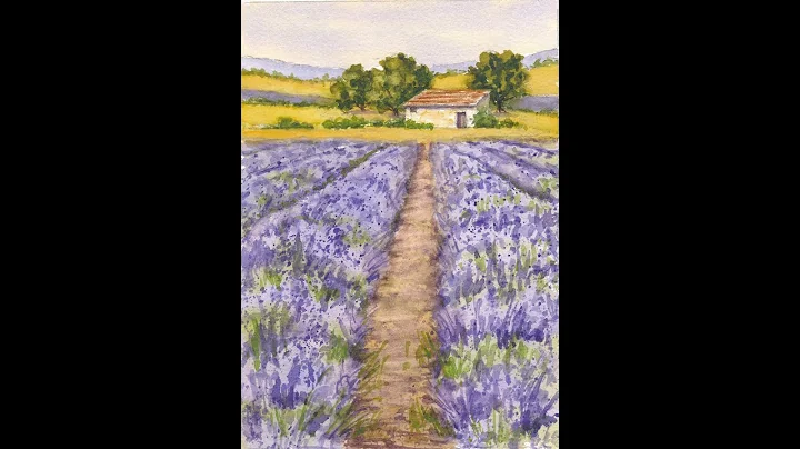 Lavender Fields Watercolor Skills Class Trailer