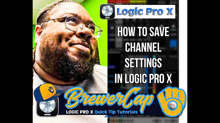 Brewer🧢  Logic Pro X - Quick Tip Tutorials - How to save Channel Strip Settings in Logic Pro X