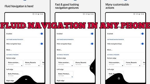 FLUID NAVIGATION GESTURE IN ANY PHONE || VERY EASY || NO ROOT