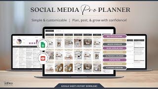 Social Media Planner Bundle Google Sheets For Small Business