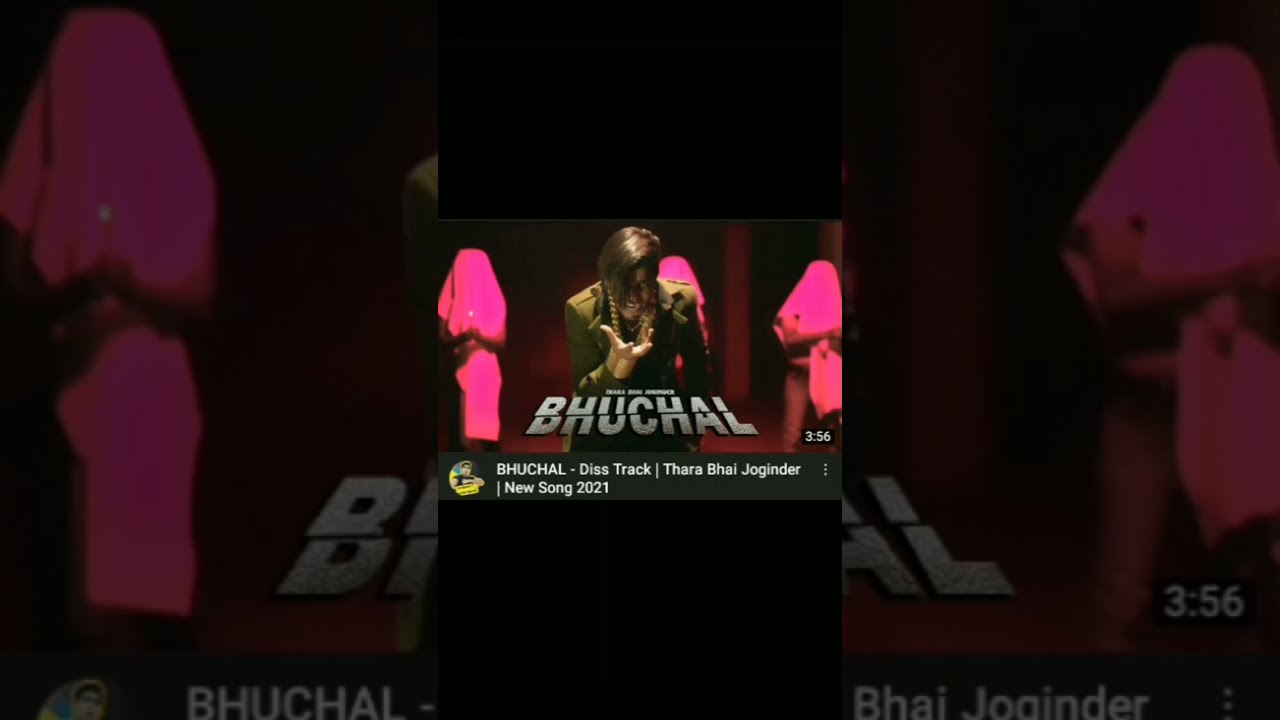 Bhuchal - Diss track | Thara bhai Joginder | New Song 2021