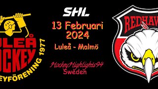 LULEÅ VS MALMÖ | 13 FEBRUARI 2024 | HIGHLIGHTS | SHL |