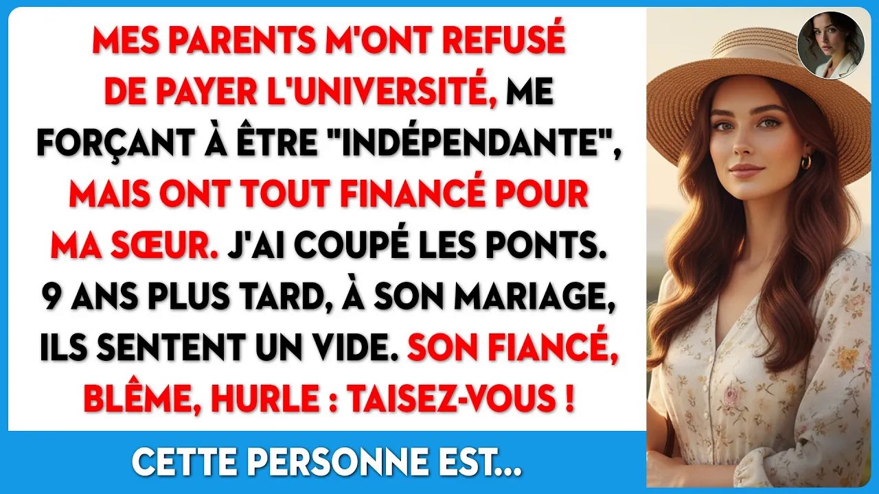 Maman a fait glisser un chèque de cent mille euros vers ma sœur. Même table, même dîner, mêmes parents. Neuf ans plus tôt, pour mes études, elle m'avait dit : « Débrouille-toi toute seule. »...