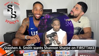 Stephen A. Smith Begs For Shannon Sharpe To Come To First Take