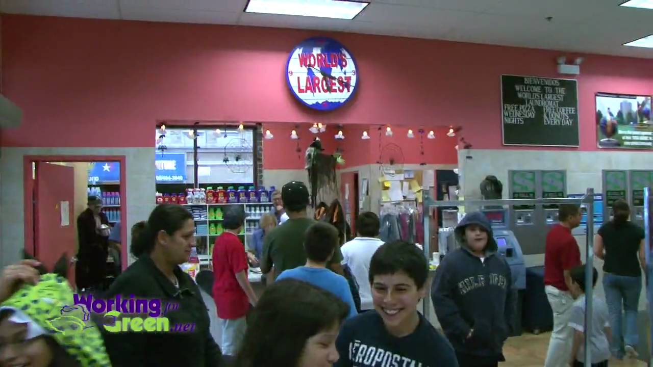 Solar Panels & Pizza World's Largest Laundromat YouTube