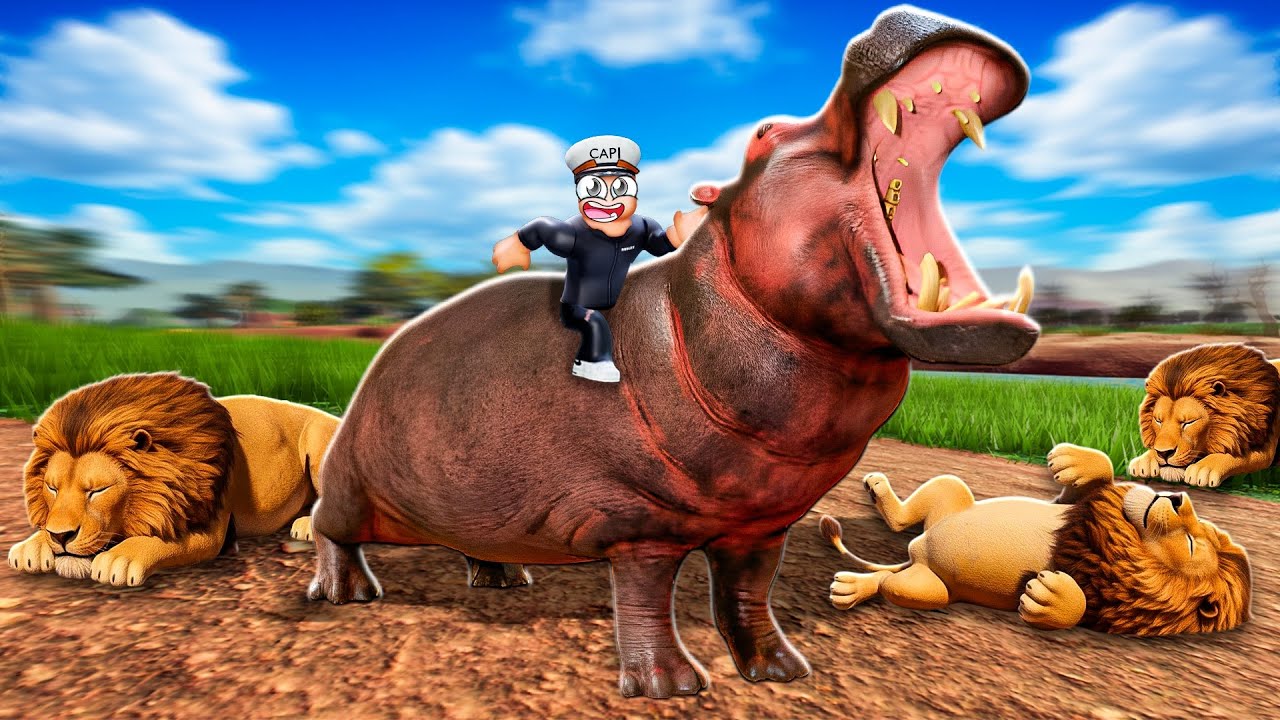 SAVANNAH LIFE of a HIPPO in ROBLOX