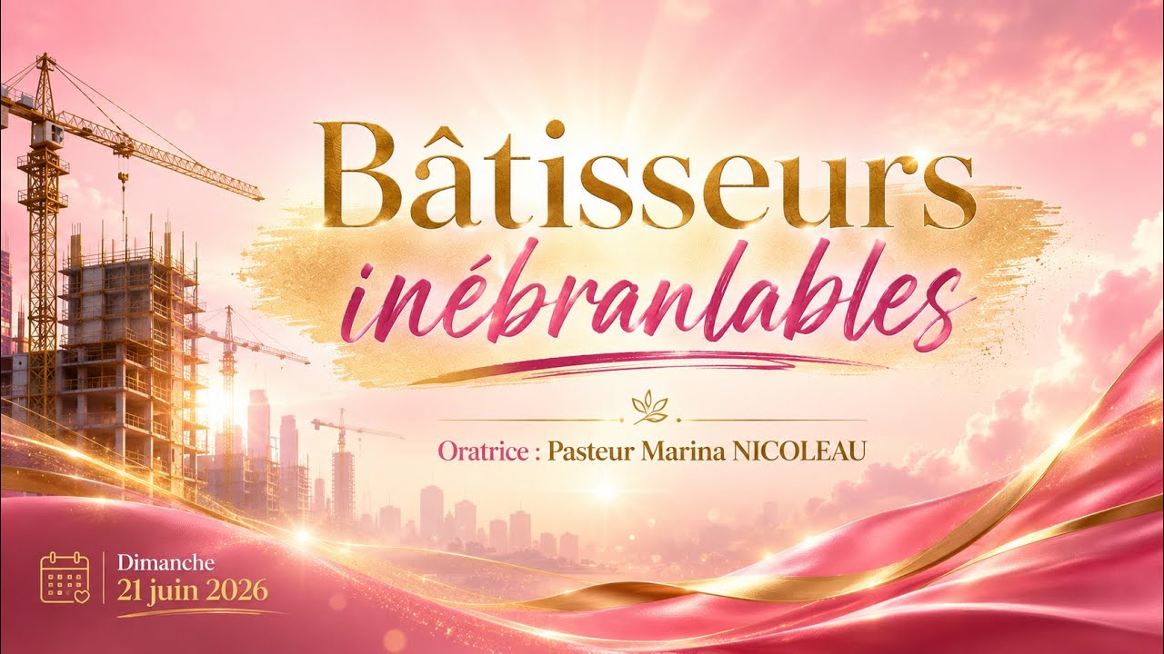 Bâtisseurs inébranlable // Pasteur Marina NICOLEAU