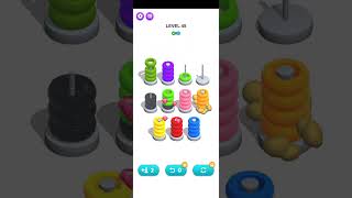 Color Hoop Sort game level 45, 46 Walkthrough Solution 