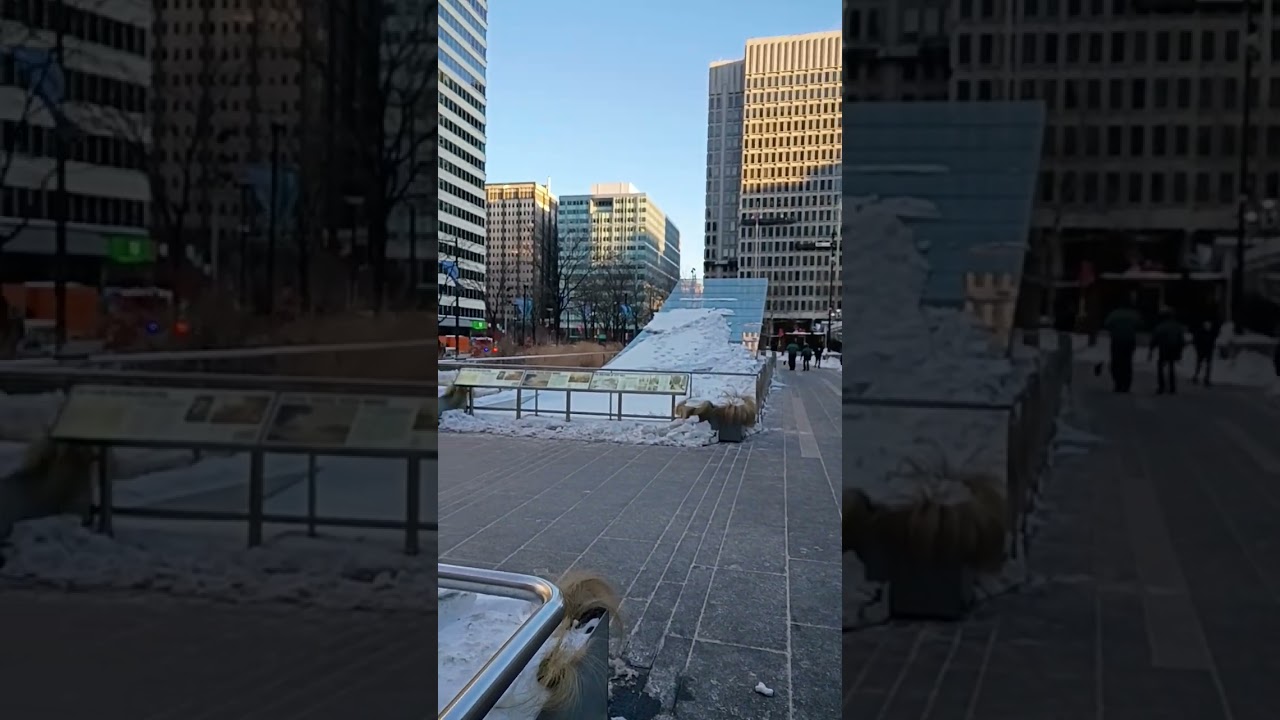 Проектирование системы входов в метро у здания мэрии Филадельфии, напоминающей горнолыжный склон.