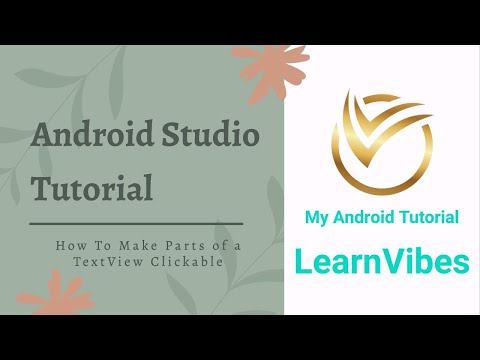 Android Studio Tutorial: How to Make Parts of a TextView Clickable | #learnvibes #androiddev