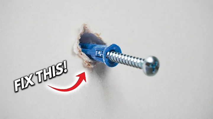 How To Fix Loose Or Damaged Drywall Anchors Like New! | DIY Wall Plug Repair!