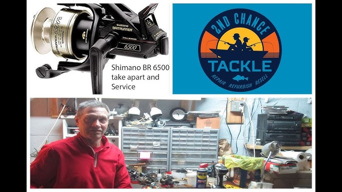 Shimano BR 4500B fishing reel how to set qa replacement bail and service  the reel 