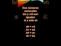 Dos números racionales b/a y c/d son iguales si y sólo si: #matemáticas