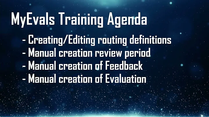 April 2022 myEvals Overview