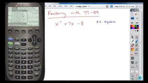 4 3alg2 factor ti89