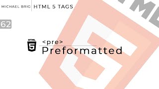 HTML Tag - Pre