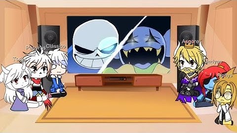 Undertale react a Sans vs Jevil