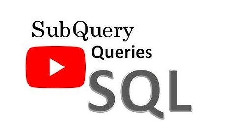 SQL Subqueries Examples